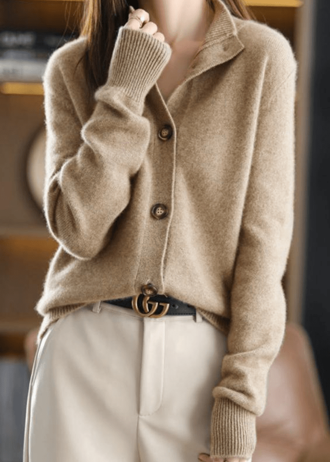 Porto Button Cashmere Cardigan