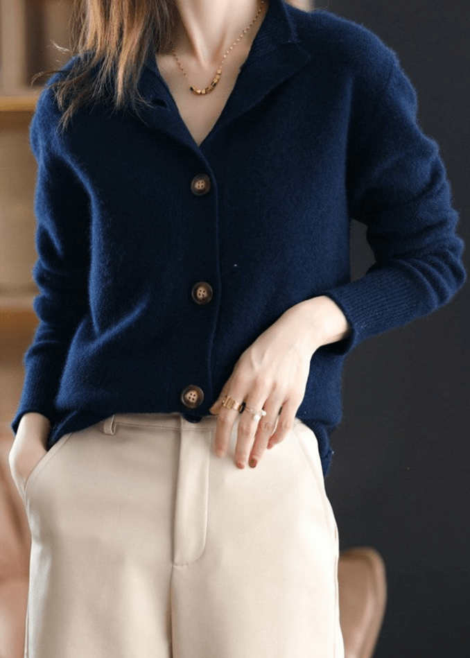 Porto Button Cashmere Cardigan