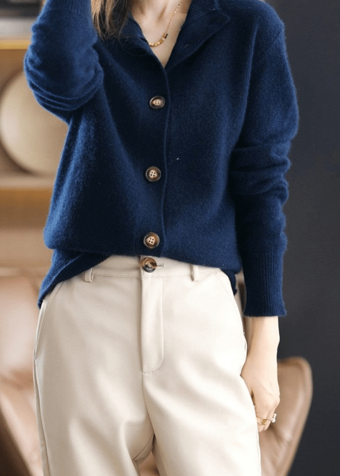 Porto Button Cashmere Cardigan