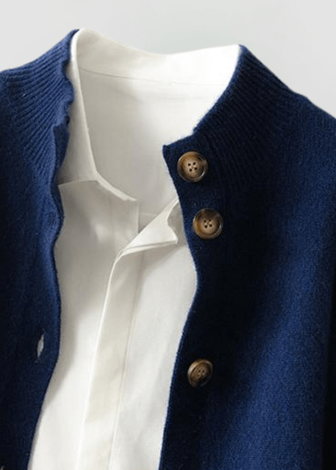 Porto Button Cashmere Cardigan