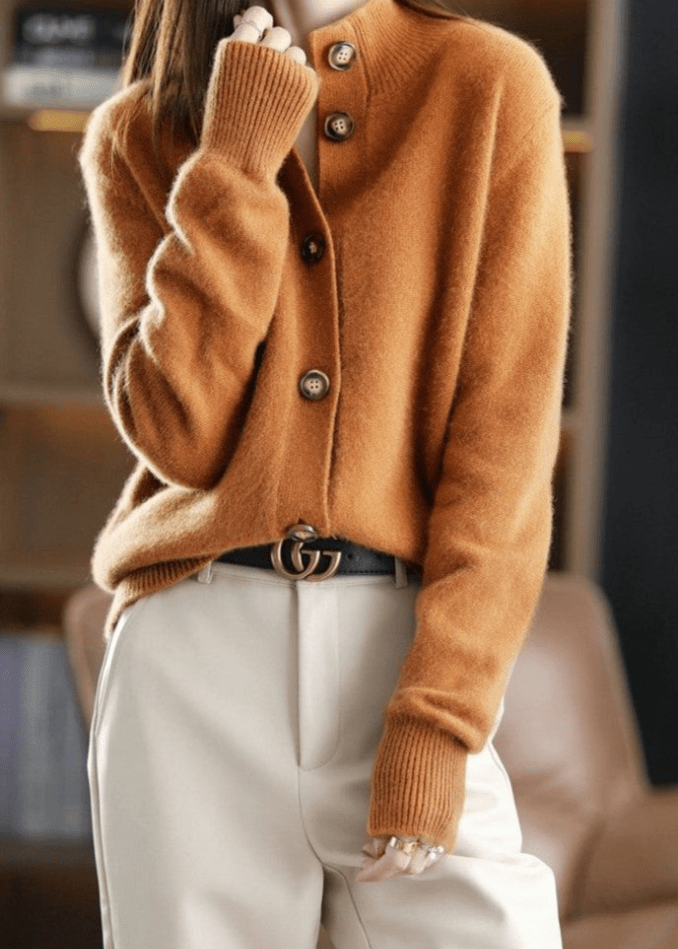 Porto Button Cashmere Cardigan