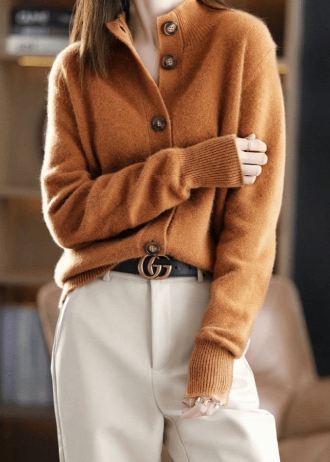 Porto Button Cashmere Cardigan