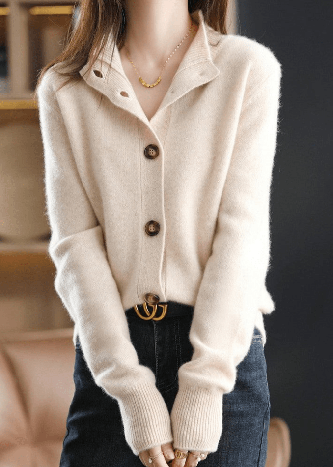 Porto Button Cashmere Cardigan