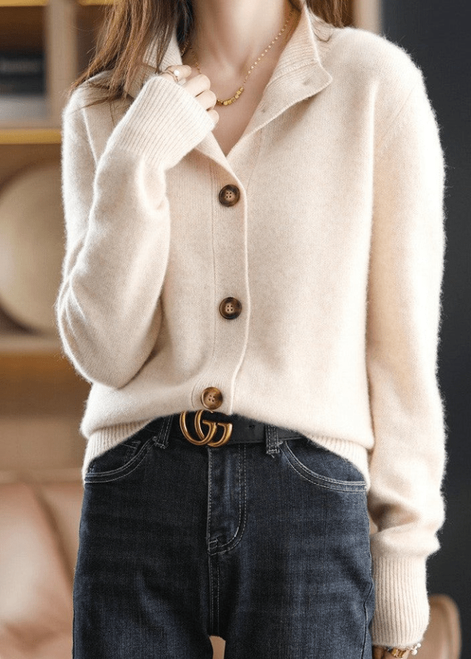 Porto Button Cashmere Cardigan