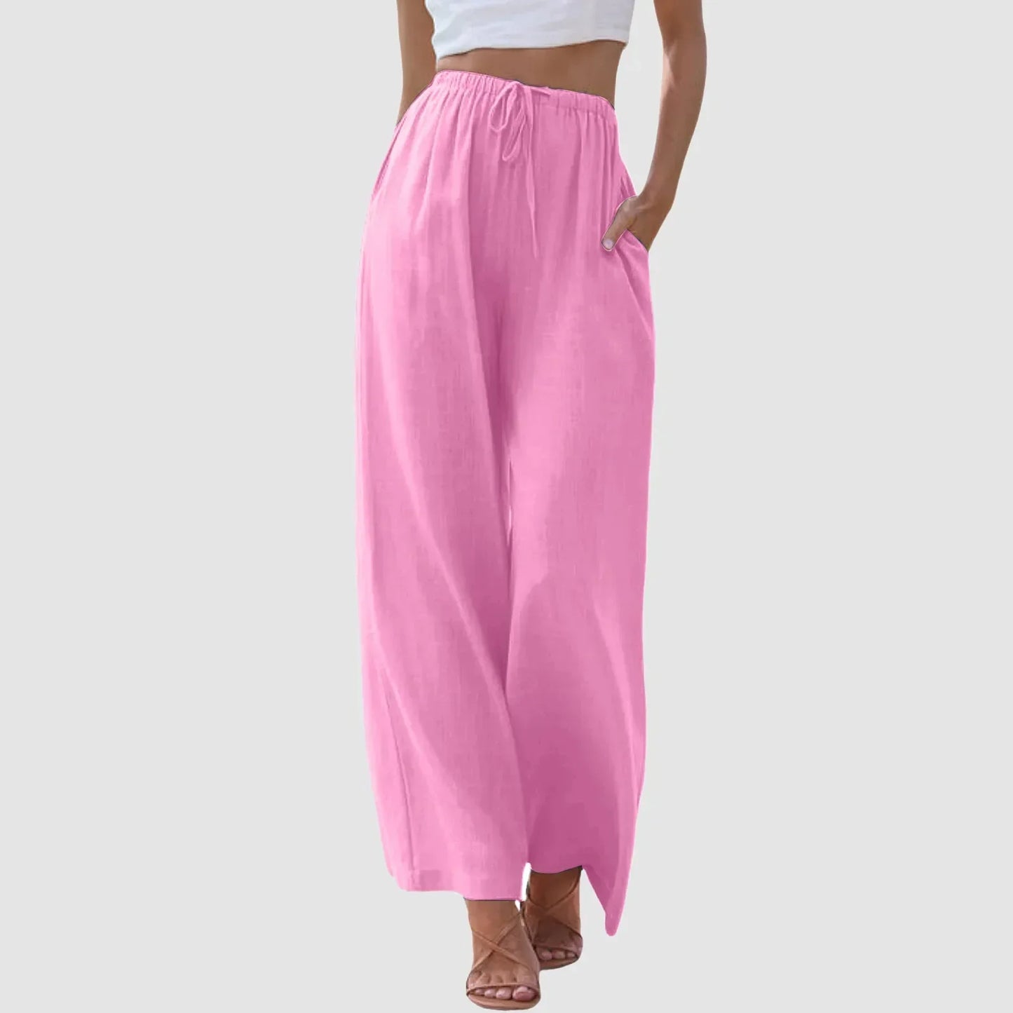 Palazzo Wide-Leg Pants