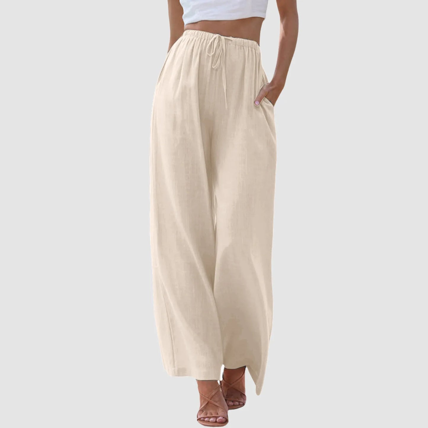 Palazzo Wide-Leg Pants