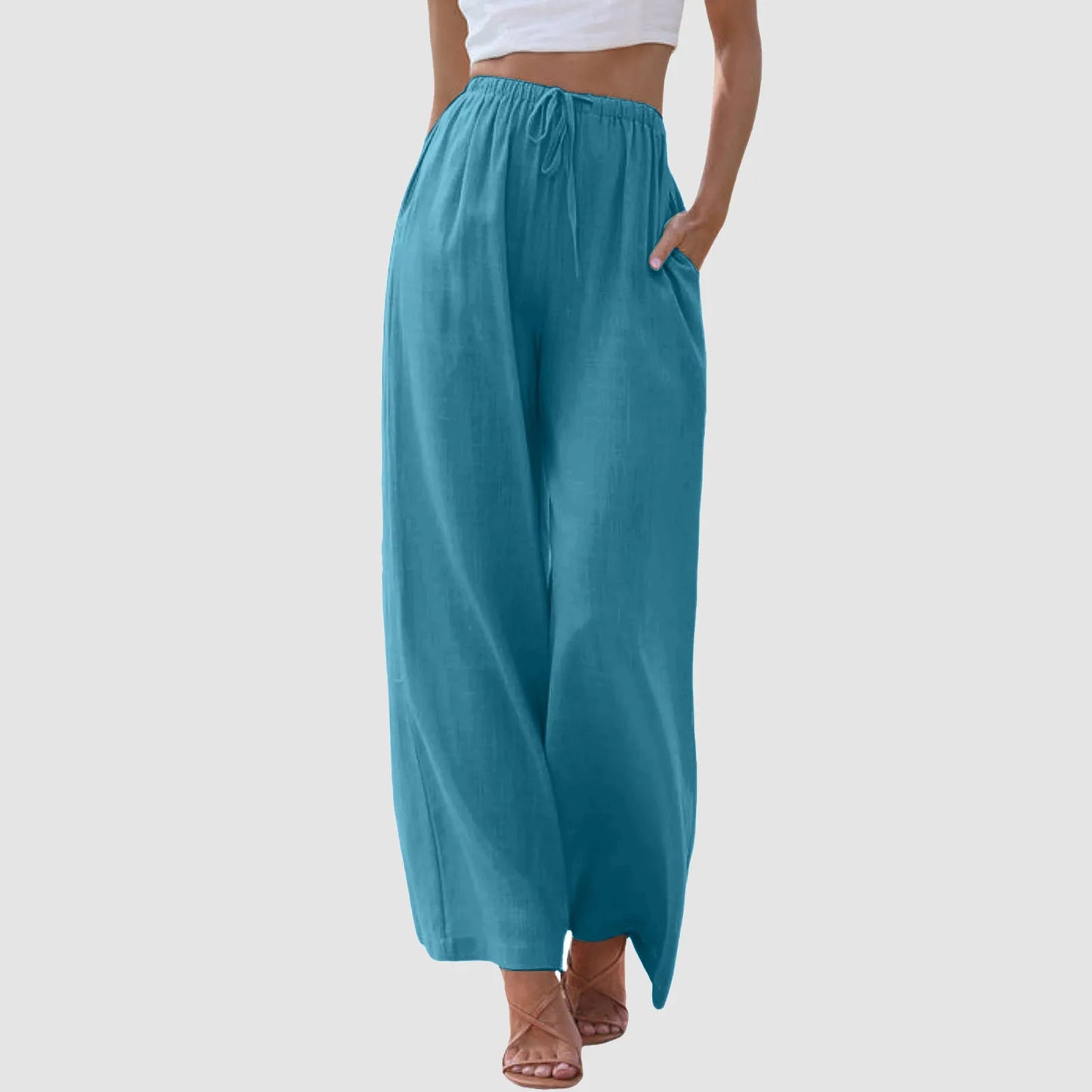 Palazzo Wide-Leg Pants