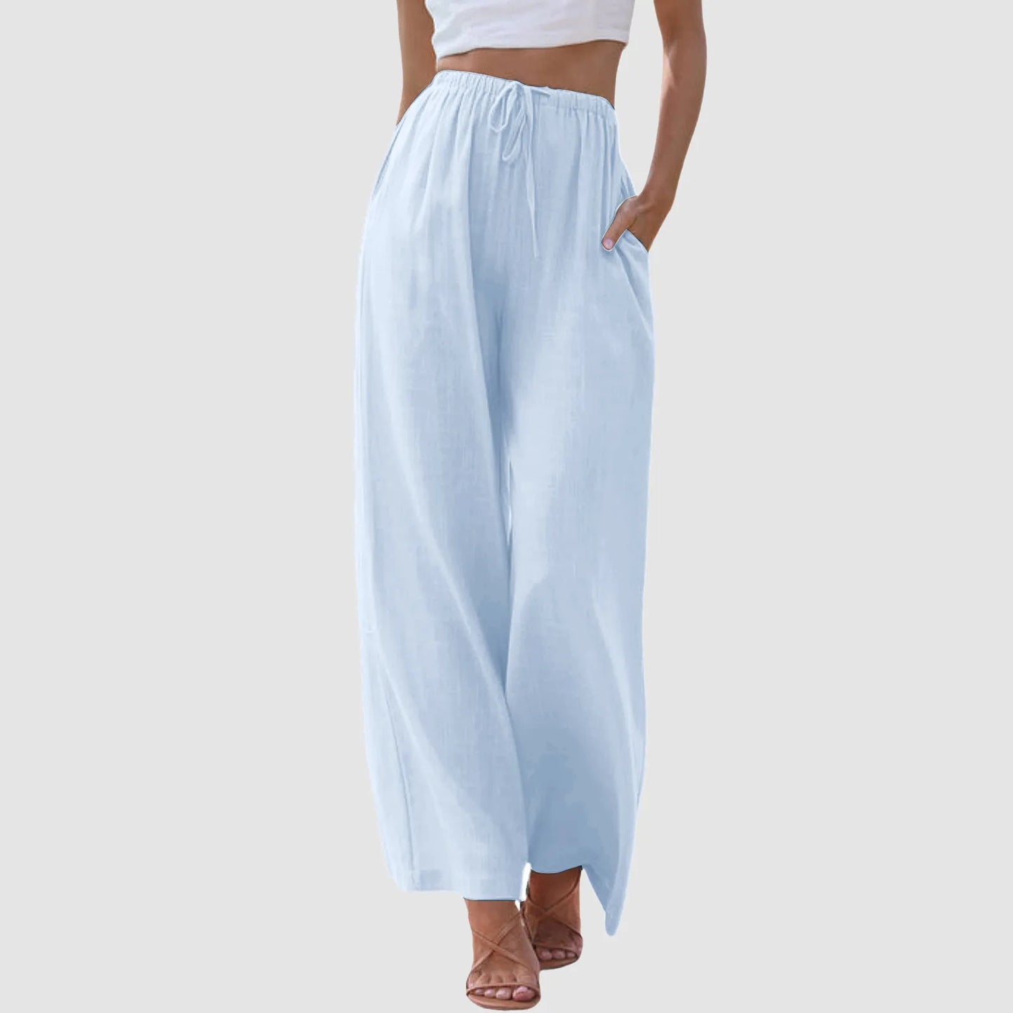 Palazzo Wide-Leg Pants