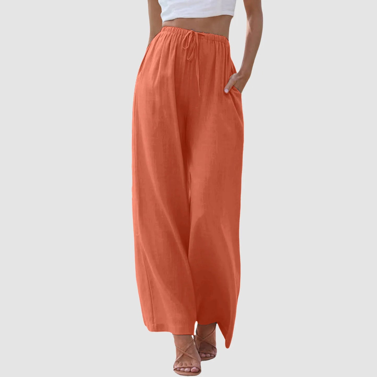 Palazzo Wide-Leg Pants