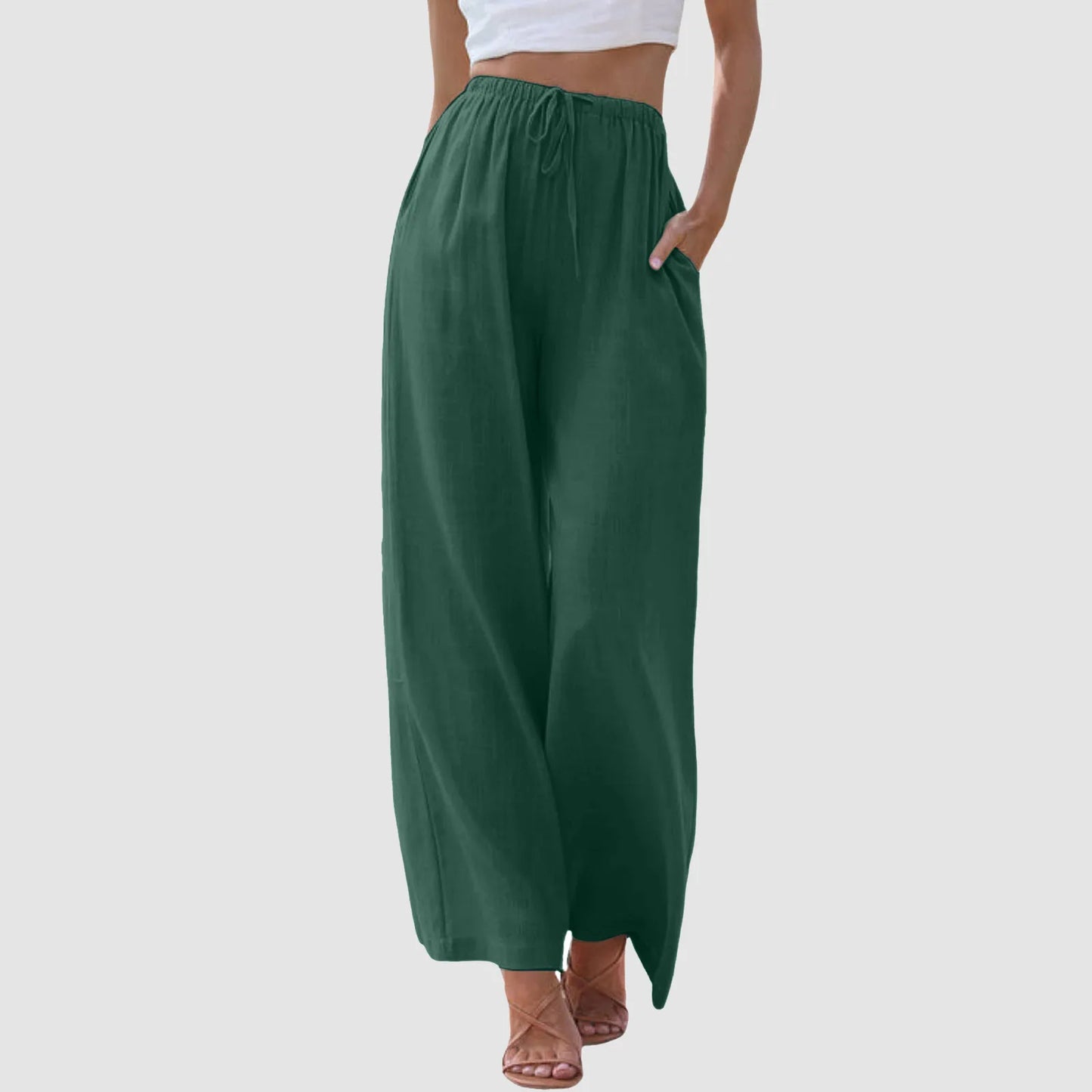 Palazzo Wide-Leg Pants